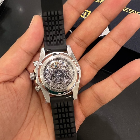 Pagani design automatic rubber strap watch mens - Picture 7 of 12